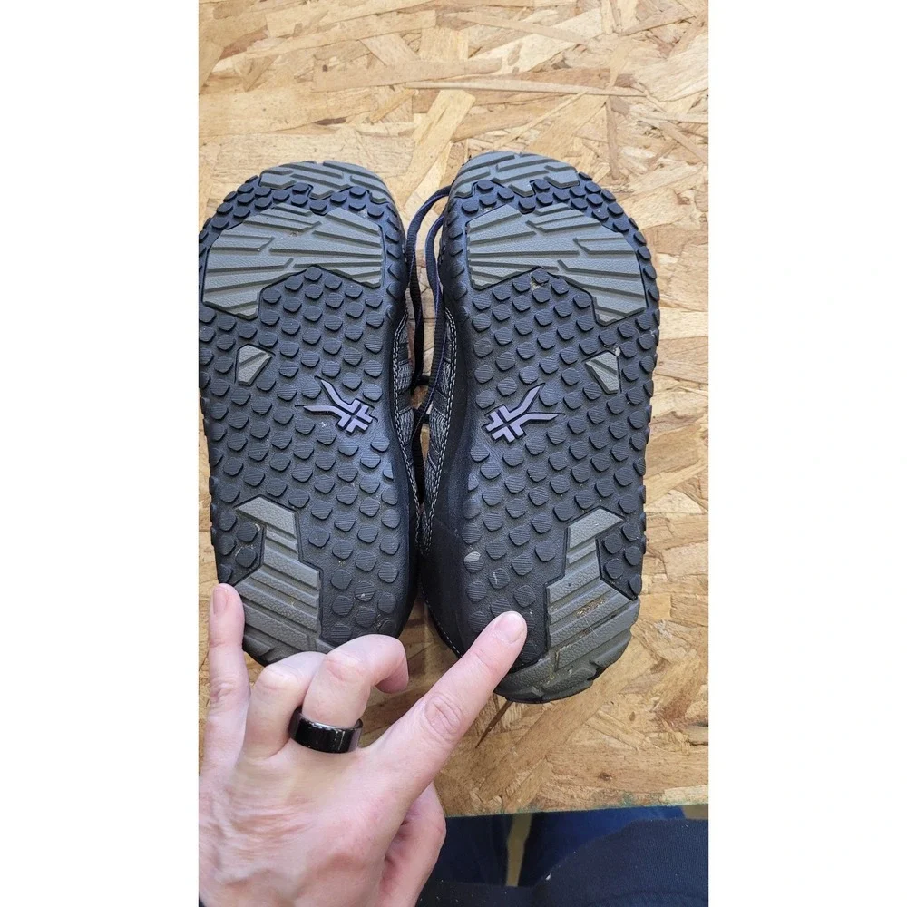 Kuru Quantum Womens 9 Grey Black Purple Mesh Walking Shoes 200625